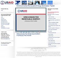 Grid-Connected Renewable Energy Generation Toolkit-Hydroelectric Screenshot